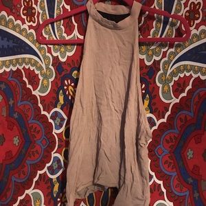 light pink tank with lace detail